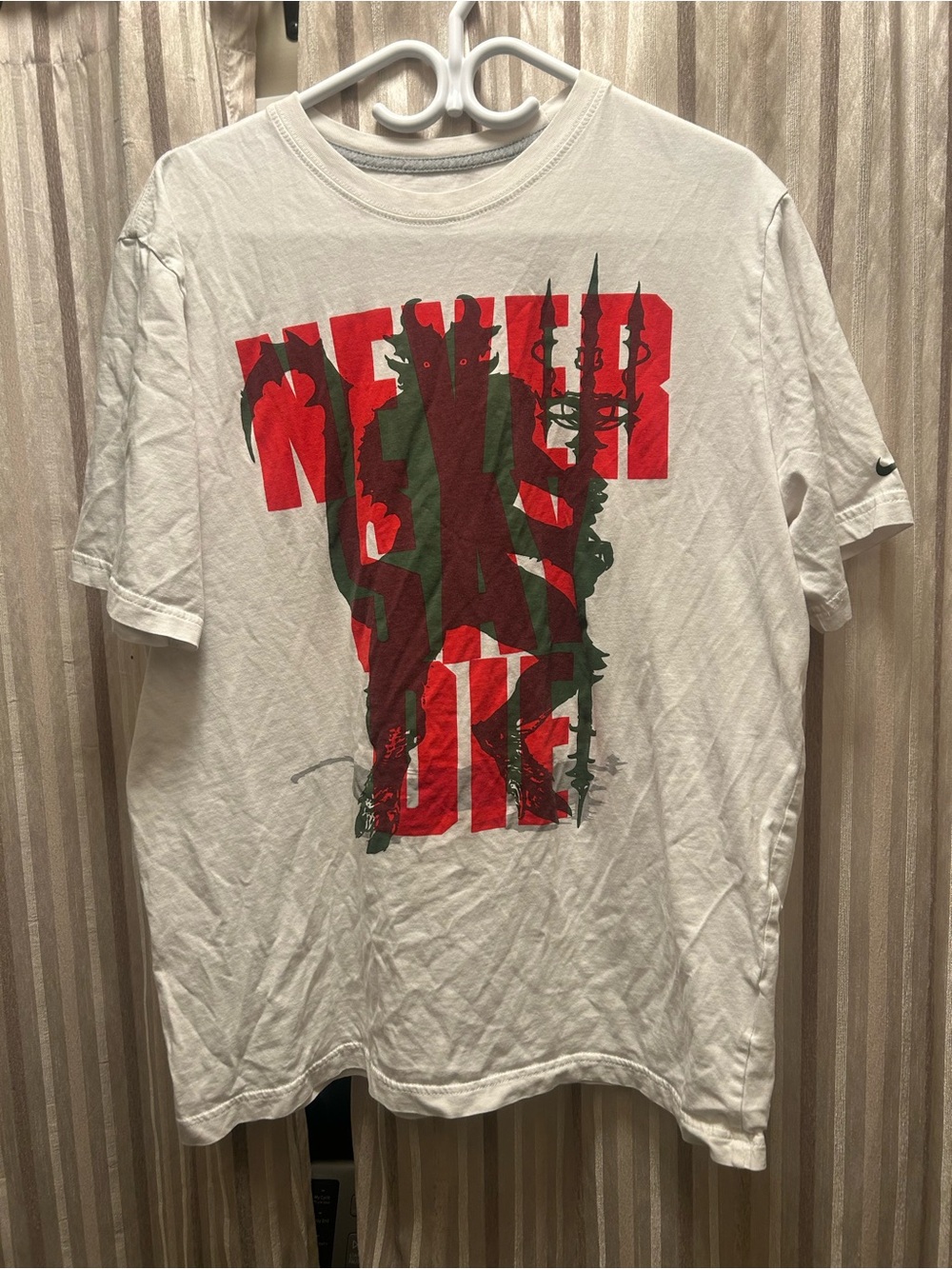 Nike Manchester United Graphic 'Never Say Die' T-Shirt, Mens Size XL